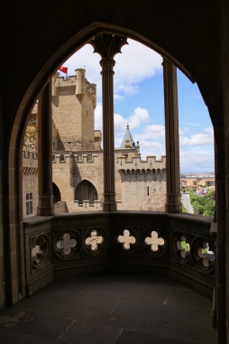 Le château des rois de Navarre (Olite, Espagne).